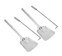 WEKADRIN 4 Pièces Set de Outils pour Cheminée Fer Forgé Pelle à Cendres Tisonnier Pince et Crochet Ergonomiques Accessoires pour Poêle à Bois Foyer Intérieur et Extérieur Camping et