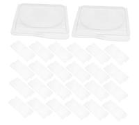 WEKADRIN 40 pièces Boîte Transparente pour Blush et Highlighter DIY Contenant Cosmétique Vide Mallette Maquillage Voyage Palette Polyvalente pour Fards et Teint