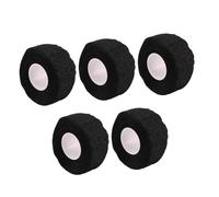 WEKADRIN 5 pièces Bandages Élastiques Coton Auto Adhésifs Bande Tubulaire Noire Respirante pour Sport et Protection Cutanée