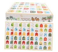 WEKADRIN 5 pièces Calendrier Du Ramadan pour Décoration Festive et Rangement Polyvalent Boîte DIY pour Cadeaux et Friandises Eid Mubarak