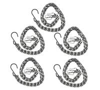 WEKADRIN 5 Pièces Chaînes Métalliques Robustes pour Suspension de Jardinières Supports Résistants pour Pots de Fleurs Mangeoires à Oiseaux Lanternes et Décorations Extérieures Lot