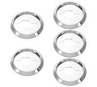 WEKADRIN 5 Pièces Lot de Boutons de Commande pour Cuisinière Gaz Abs Base de Bouton Électrolytique Rotative pour Four et Plaque de Cuisson Remplacement et Facile à Nettoyer Compatible avec