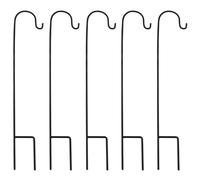 WEKADRIN 5 pièces Lot de Crochets de Fer Forgé Noir Robustes et Durables pour Jardin Extérieur Suspension Stable pour Lanternes Plantes et Décorations de Mariage