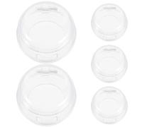 WEKADRIN 5 pièces Protections Boutons Cuisinière Plastique Cache Bouton Gaz Sécurité Garçon Fille Couvre Plaque Cuisson Gaz Résistant Haute Température Protection pour Four et Gazinière
