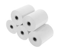 WEKADRIN 5 rouleaux Papier Thermique pour Caisse Papier Dimprimante Thermique Lisse et Compatible Imprimante Étiquettes Dimpression Clair et Pratique pour Usage Commercial