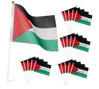 WEKADRIN 50 Pièces Petit Drapeau Palestine à Main Drapeaux à pour Événements Sportifs Célébrations et Politiques Décoration de Fête