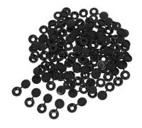 WEKADRIN 500 pièces Cache-vis Articulés Noirs Plastique Robuste Bouchons de Protection pour Vis Autotaraudeuses Installation Facile pour Meubles Bureaux et Usage Industriel Couvre-vis