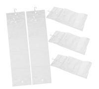 WEKADRIN 5pièces Sac De Rangement Pour Perruque Pvc Transparent Sac De Voyage Pour Extensions De Cheveux Avec Crochet Étanche Et Résistant à Usure