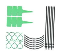 WEKADRIN 6 Ensembles Support pour Plantes Plastique Vert Demi Lot de Anneaux Treillis pour Plantes Pot Support Stable pour Cactus Crab Accessoire Pratique pour Jardinage Intérieur et