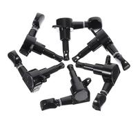 WEKADRIN 6 pièces Guitar Tuning Pegs Set Metal Instrument Parts For Acoustic And Electric Guitars Small Round Head Tuning Keys