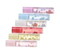 WEKADRIN 6 pièces Huile à Lèvres Hydratante Soin Lèvres Transparent Non Collant et Anti-dessèchement pour Femmes et Adolescents Lot de Moisturizer