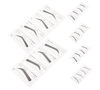 WEKADRIN 6 pièces Kit de Pochoirs Sourcils pour Maquillage Féminin Modèles Variés pour Dessin Précis Accessoires Pratiques et Compacts pour Débutantes