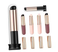 WEKADRIN 6 pièces Pinceaux Nail Art Silicone pour Dégradé Manucure Applicateurs Souples pour Colle Faux Ongles et Acrylique Outils pour Design Ongles et Maquillage