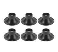 WEKADRIN 6 Pièces Plastic Treble Audio Speaker Horns with Screw Mount High-Frequency Tweeter Replacement for Stage and Home Theater Sound Systems
