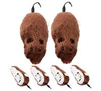 WEKADRIN 6 Pièces Remonter Souris Peluche pour Chat Activité Interactive Accessoire Aléatoire Couleur Aléatoire