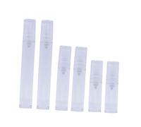 WEKADRIN 6 pièces Set de Flacons de Voyage Étanches Silicone Souple Réutilisables avec Bouteilles Spray Tubes Souples pour Shampooing Lotion et Cosmétiques Kit Compact pour Avion et