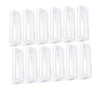 WEKADRIN 60 pièces Transparent Plastic Dome Lip Balm Holders Portable Lip Balm Pouches with Double-Sided Tape for Organization and Travel