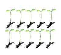WEKADRIN 60 Pinces à Cheveux de Pousse de Plante Clips à Germes Verts en Plastique Sûr Mini Pinces Amusantes pour Garçon et Filles Accessoires Cheveux pour Filles Lot Polyvalent pour