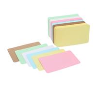 WEKADRIN 600 Pièces Cartes Index Rectangulaires et Messages Manuscrits Uniques en Papier de Différentes Couleurs pour Étudiants, pour Activités en Classe