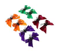 WEKADRIN 8 Pièces Halloween Bow Hair Clips pour Femmes Épingle à Cheveux Araignée Créative Accessoires Cosplay Colorés pour Fête et Nouvel An Noeud Ruban