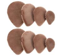 WEKADRIN 8 Pièces Lot de 8 Houppettes à Poudre de Goutte d'Eau Mini S M L Réutilisables et Lavables Coussin de Poudre Fixante pour Visage et Corps Applicateur Polyvalent pour Fond de Teint