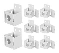 WEKADRIN 8pièces Supports de Fixation Métalliques pour Stores Vénitiens Boîtier Discret de Adaptation Facile pour Rail