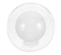 WEKADRIN Abat-jour Verre Clair Double pour Plafonnier Globe Rond Élégant pour Applique Murale et Lustre Installation Facile Lumière Chaude