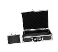 WEKADRIN Aluminium Boîte à Outils Portable avec Mousse Protectrice Coffre Dur Petit Format pour Rangement Sécurisé Instruments Cosmétiques et Accessoires