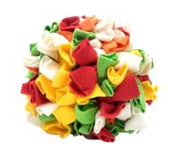 WEKADRIN Balle Renifleur Distributeur de Croquettes pour Chien Jouet à Mâcher en Caoutchouc Résistant Taille Moyenne Jeu D'entraînement Intérieur et Extérieur Chiots et Chiens Adultes