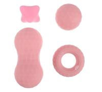 WEKADRIN Balles de Massage pour Relaxation Musculaire Kit de 4 Rose en Silicone Soulagement des Douleurs, pour Fitness et Exercices des Muscles et