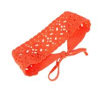 WEKADRIN Bandeau bandanas de cheveux pour les filles élastiques à cheveux pour petites filles accessoires de cheveux pour femmes bandanas décoratifs pour femmes Tricoté Coton Orange
