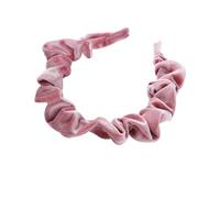 WEKADRIN Bandeau Velours Plissé pour Femmes et Filles Serre-tête Élégant Rose Accessoire Cheveux Mode pour Mariage et Soirée