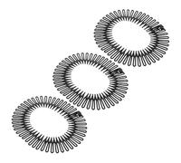 WEKADRIN Bandeaux Élastiques Plastique Flexible Pour Femmes Lot De Accessoires Noirs Pour Coiffer Et Maintenir Les Cheveux Parfaits Pour Laver Le Visage Et Styliser Les Coiffures