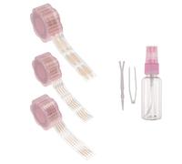 WEKADRIN Bandes Adhésives Pour Paupières Doubles Bandes De Beauté Pour Yeux Lot Pince à Épiler Rose