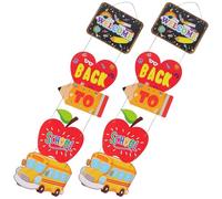 WEKADRIN Bannière de Porche D'entrée « Welcome Back To School » 1 Paire 120 X 25 Cm, Décoration Suspendue pour Rentrée Scolaire, Résistante la Décoloration, Adaptée pour Salle de Classe