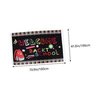 WEKADRIN Bannière Welcome Back Décoratif pour Scène de Rentrée Scolaire Couleur Vive Suspendue pour Mur Salle de Classe ou Fête Scolaire