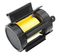 WEKADRIN Barrière de Sécurité Rétractable 2 M en PVC Jaune Ruban D’Isolation pour Contrôle des Foules Ligne D’Avertissement Solide Adaptée aux Écoles Banques et Espaces Publics