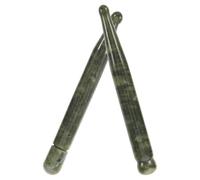 WEKADRIN Bâtons de Massage Gua Sha en Jade Xiu Yu 2 Pcs, Outils de Massage Facial et Corporel, Stylo de Beauté Vert Clair pour Soins des Yeux, Visage et Points D’acupression,