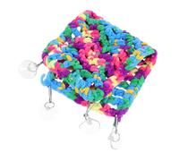 WEKADRIN Bearded Dragon Lizard Hammock Bed with Suction Cups Hanging Reptile Swing for Lizards Hamsters Chinchillas Space-Saving Natural Habitat Accessory