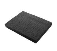 WEKADRIN Bloc Mousse de Remplissage Quadrillé Noir Mousse Choc pour Électronique et Insert de Protection et Portable pour Caisse et Tiroir