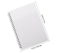 WEKADRIN Bloc-Notes à Sublimation A5 Cahier Vierge à Transfert Thermique Carnet de Dessin Blanc pour École et Bureau, Cahier à Personnaliser Voyage et Présent