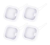 WEKADRIN Boîte à Bijoux Visible en Plastique Blanc 4pcs, Organisateur de Rangement pour Accessoires Cheveux, Facile à Nettoyer, Peut être Suspendue, pour Bureau ou Voyage