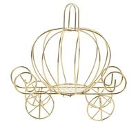 WEKADRIN Boîte à Bonbons Métal Citrouille Dorée Carrosse Créatif Petit Décoration Mariage et Fête Halloween Accessoire Table Calèche Cendrillon Coffret Cadeau Original