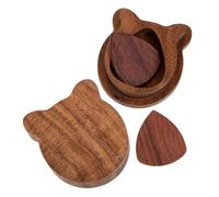 WEKADRIN Boîte à Médiators Bois Massif avec Médiators Porte-Picks Ergonomique pour Guitare Acoustique et Électrique Cadeau pour Guitaristes