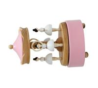WEKADRIN Boîte à Musique Ballerine Naturel Figurine Rotative Artisanale Mécanisme à Remontoir sans Pile Cadeau pour de Ballet et Décoration Élégante