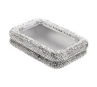 WEKADRIN Boîte de Rangement pour Médiators de Guitare Portable Métal avec Couvercle Étui Compact avec Fenêtre Transparente pour Organisateur et Présentation des Médiators