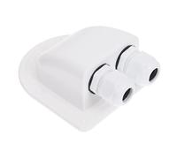 WEKADRIN Boîte Dentrée Câbles Double Étanche Abs pour Camping car Connecteur Toit Solaire Passe Câbles Aux Intempéries pour Panneaux Solaires et Yachts