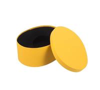 WEKADRIN Boîte Ovale en Papier Kraft Jaune Xl 243 X 189 X 103 CM pour Emballage de Bonbons Pâtisseries et Chocolats Coffret Présent Robuste pour Mariage Fête et Loisirs Créatifs