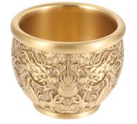 WEKADRIN Bol Au Trésor Laiton Doré Petit Bassin Dragon Décoratif Style Chinois pour Bureau Salon Cadeau Festif Résistant et Élégant