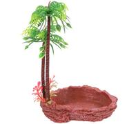 WEKADRIN Bol Eau Reptile et Naturel Bassin de Nourriture pour Serpents Lézards et Tortues Évite la Fuite pour Terrarium